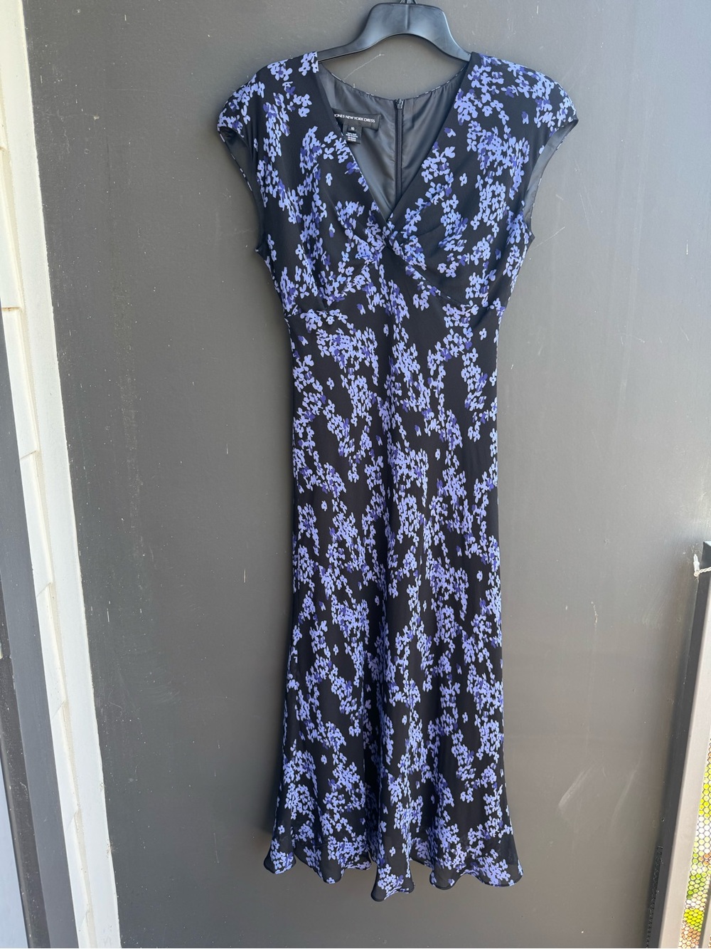 Vintage 100% silk whimsigoth floral dress